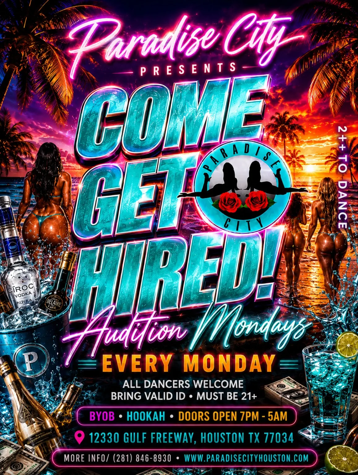 Paradise City recruitment flyer
